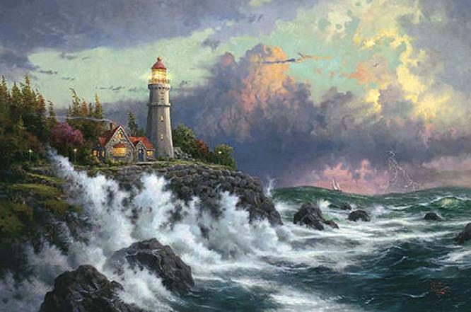 Thomas Kinkade Conquering the Storms